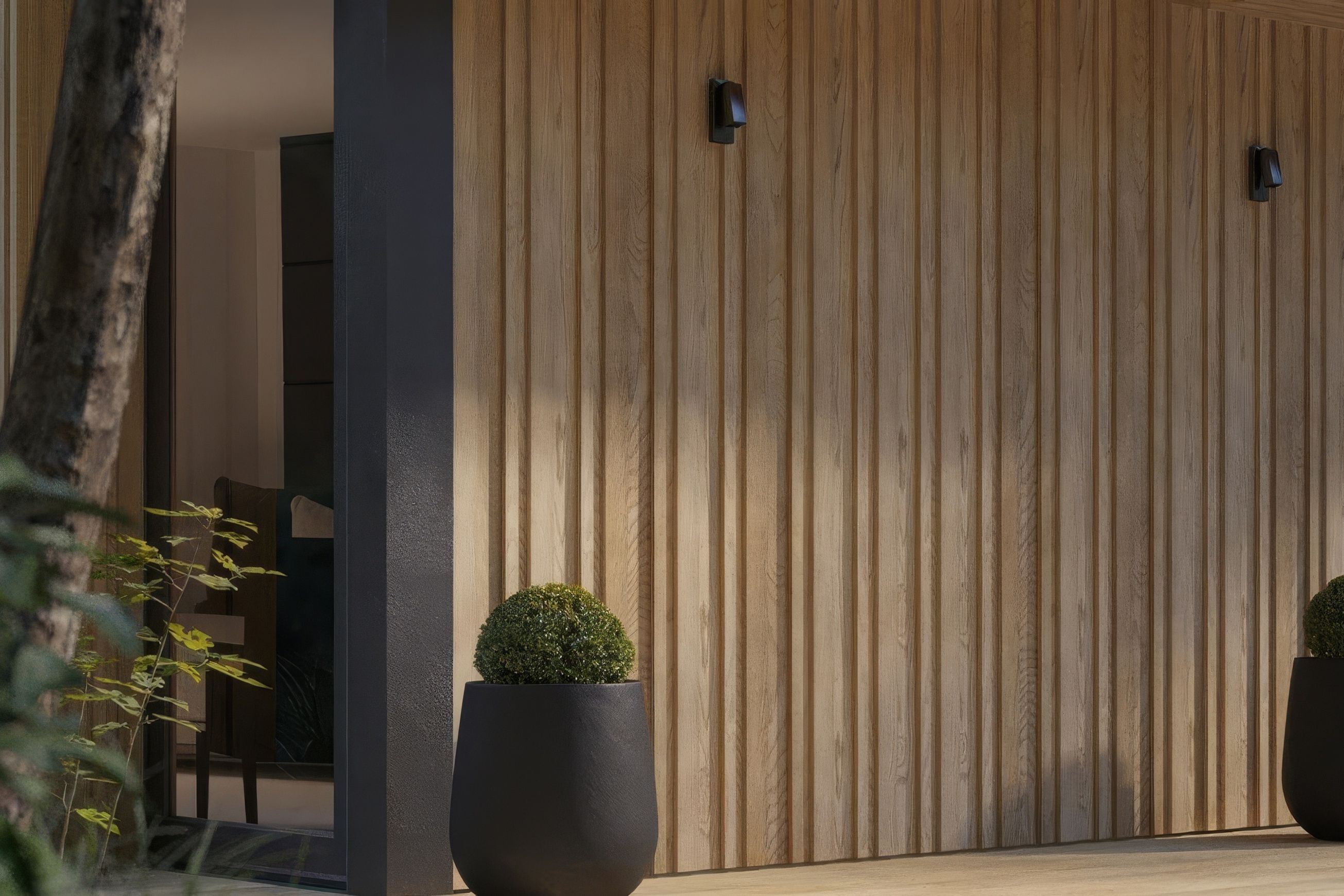Millboard Envello Board & Batten Golden Oak Cladding