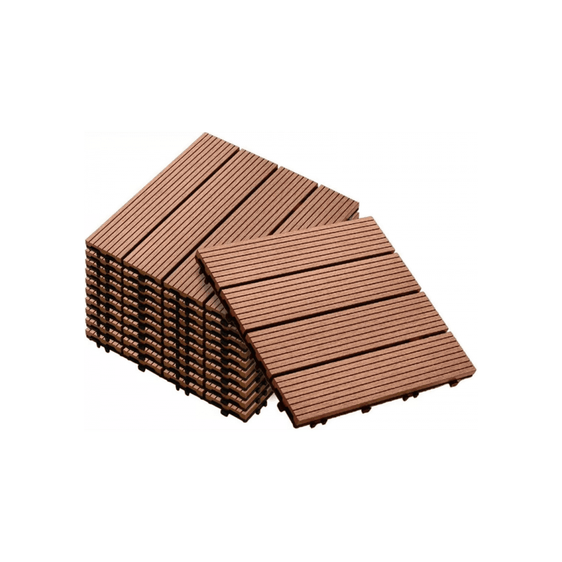 DIY Decking Tiles Redwood 300*300*20 - Pack of 10