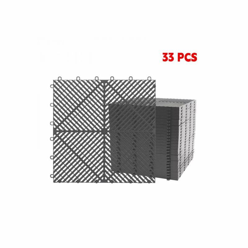 Interlocking Garage Floor Tiles 40x40x1.8 cm Deck Tile