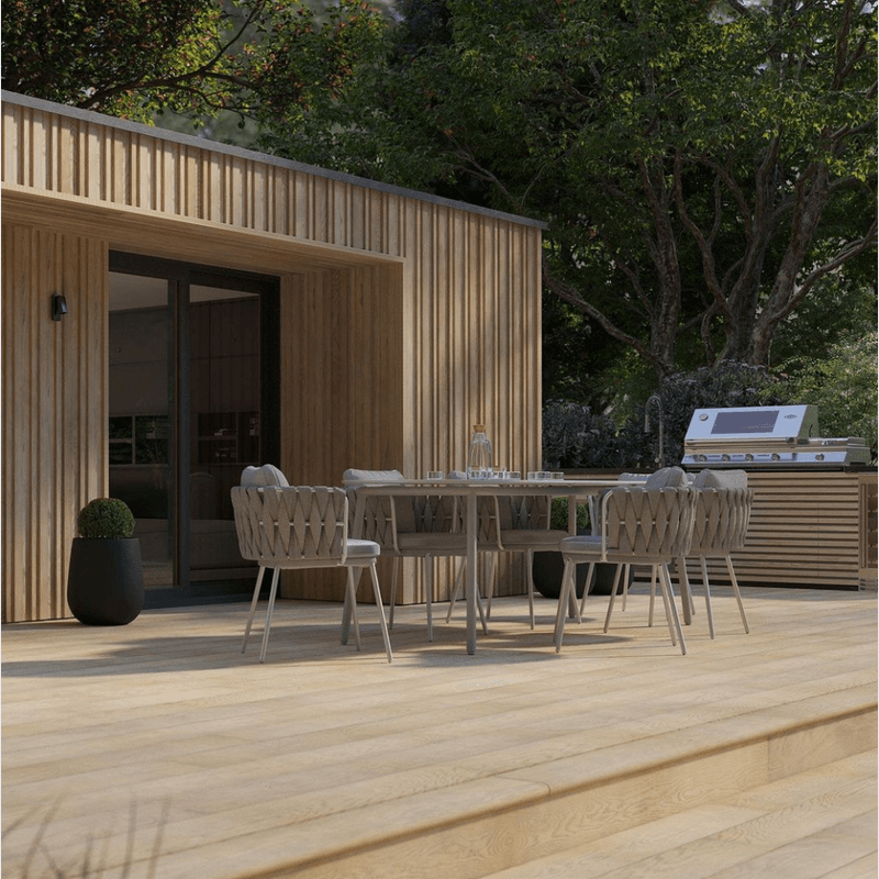 Millboard Envello Board & Batten Cladding | Golden Oak