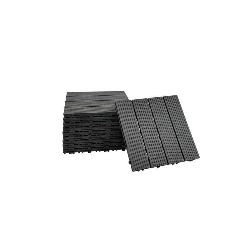 DIY Decking Tiles Black 300*300*20 - Pack of 10