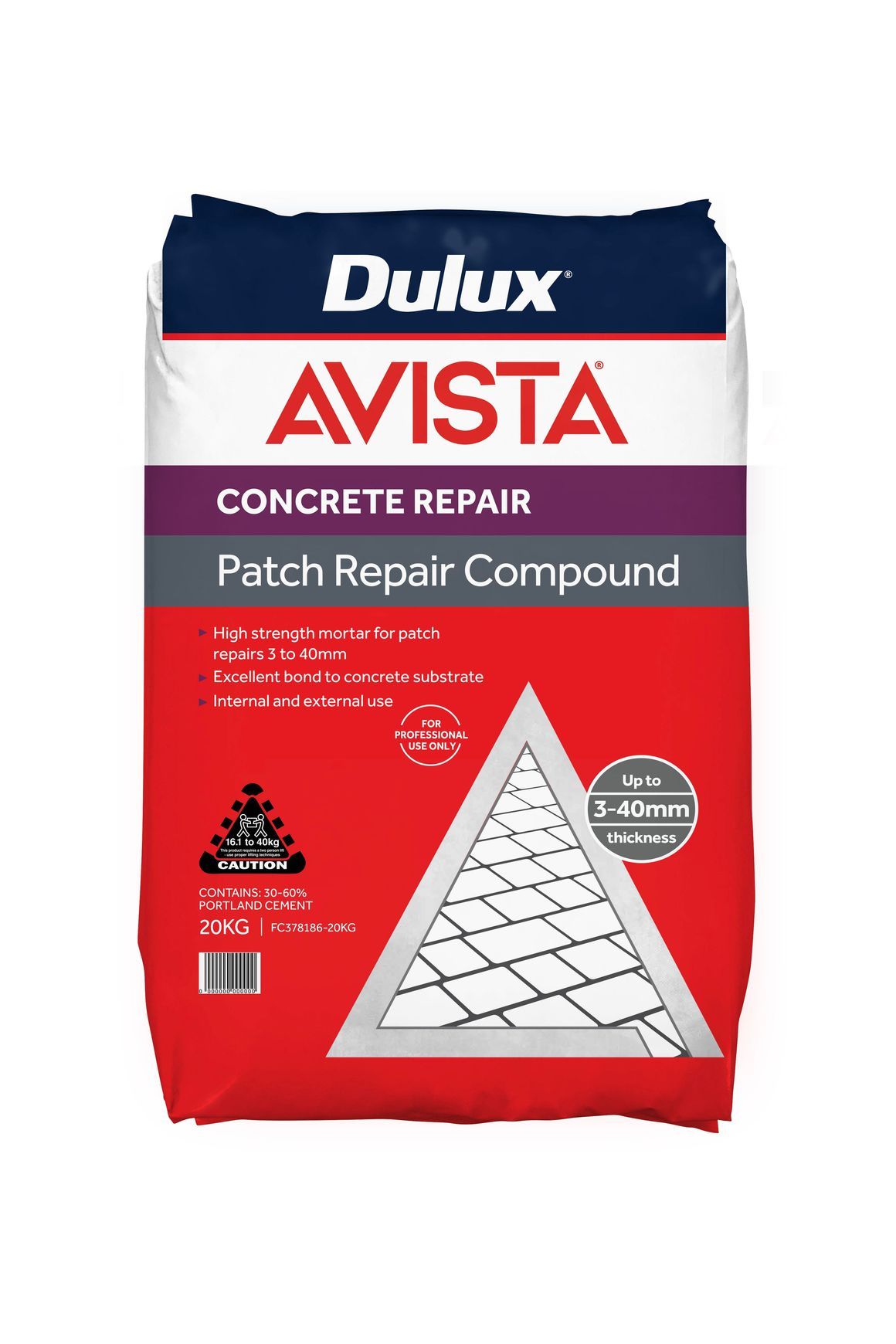 Dulux Avista Patch Repair Compound 3-40mm