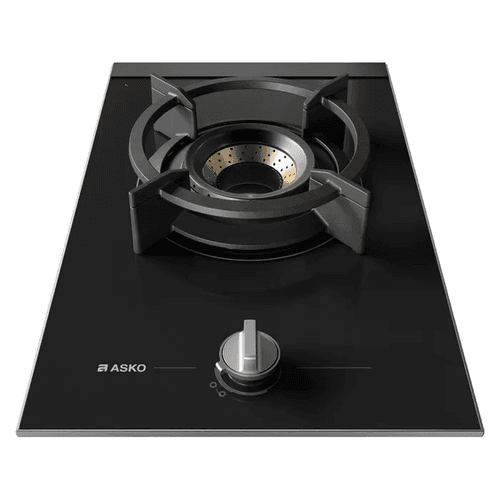 33cm 1 Burner Glass Volcano Gas Cooktop - Black
