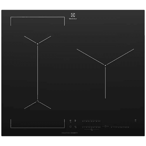 60cm 3 Zone SenseFry Induction Cooktop - Black