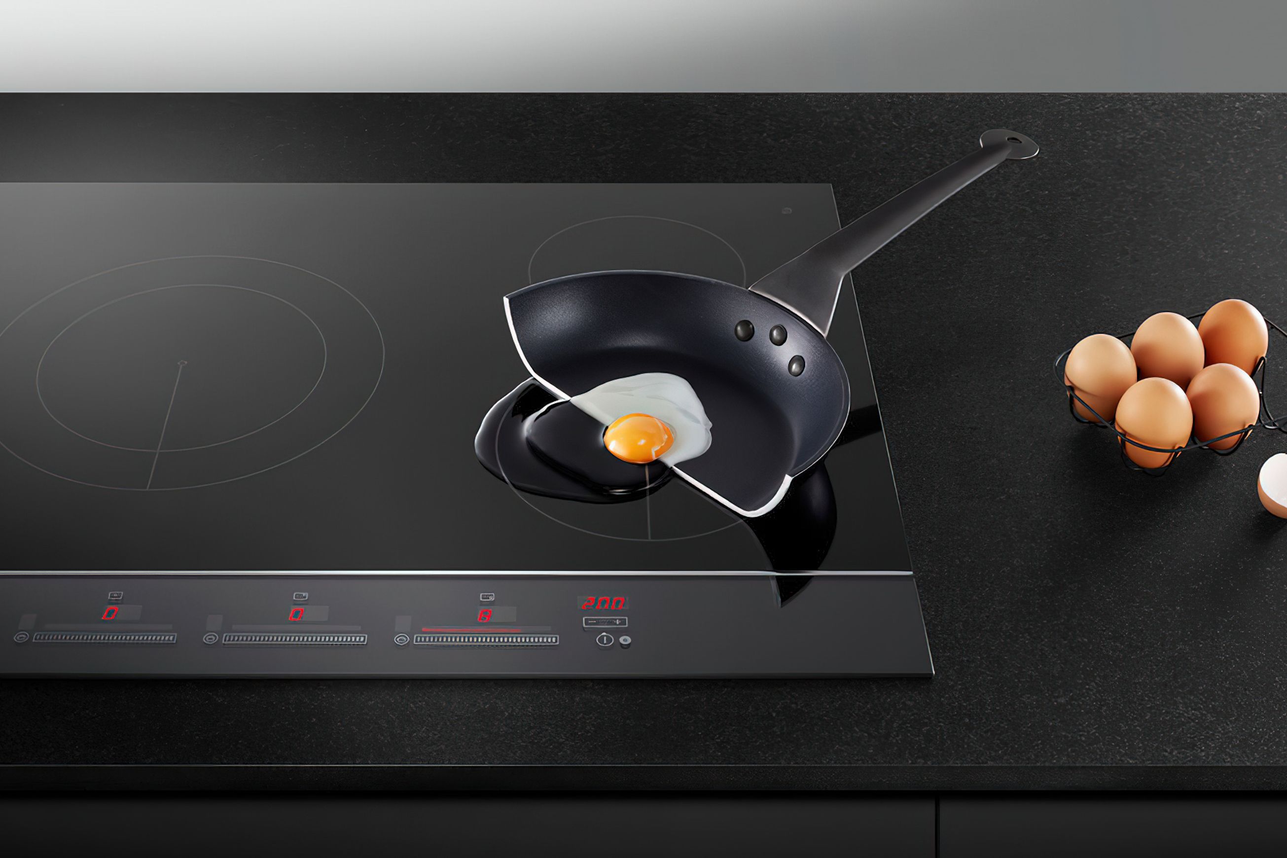 F&P Induction Cooktop, 90cm, 5 Zones W/ SmartZone