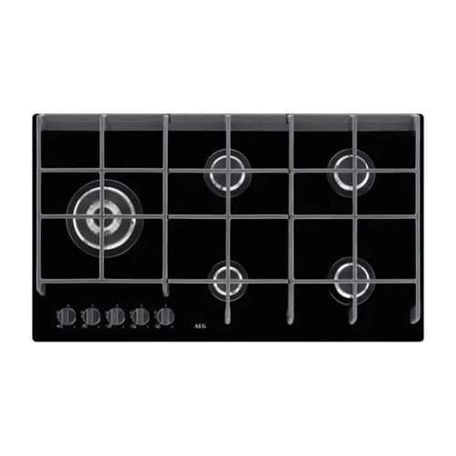 AEG 90cm 5 Burner Ceramic Glass Gas Cooktop
