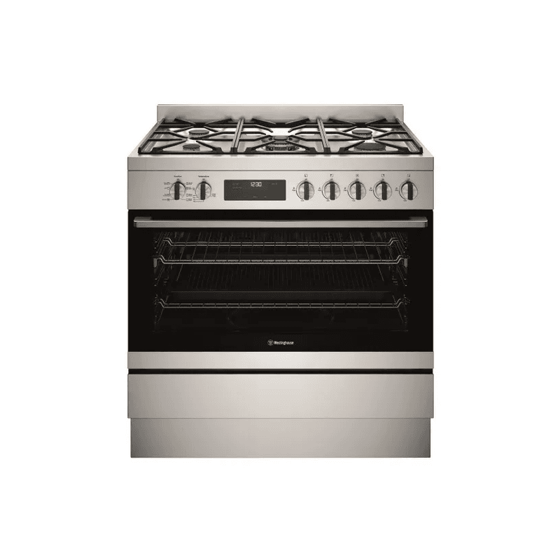 90cm Freestanding Dual Fuel Cooker - Stainless Steel