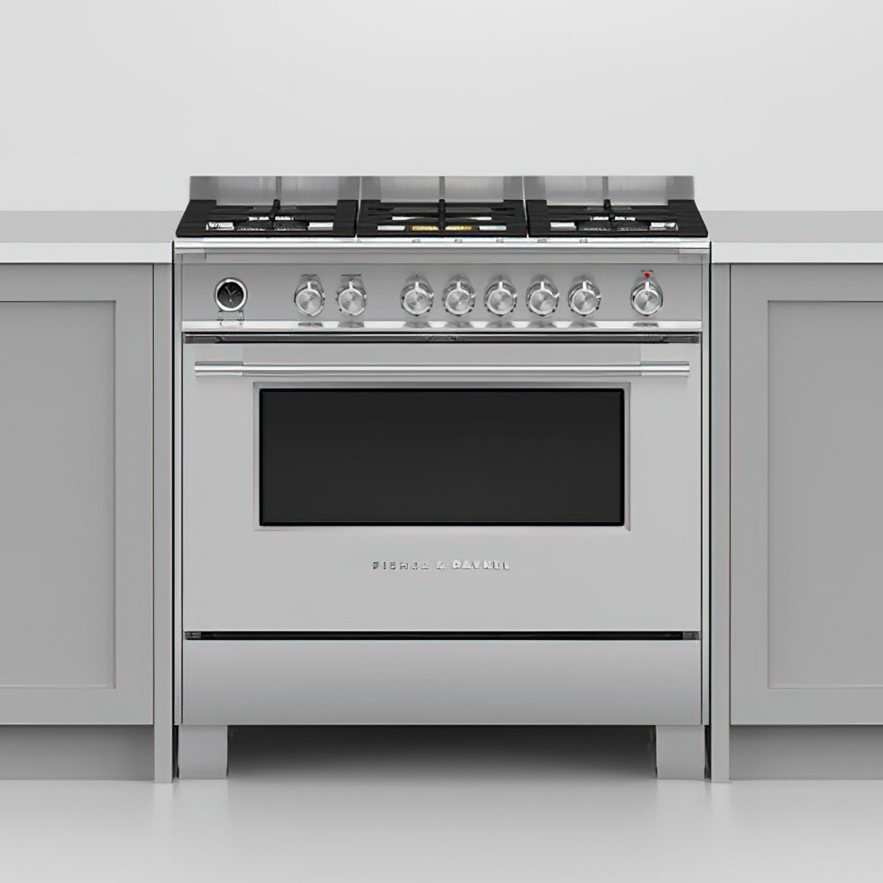 F&P Freestanding Cooker, Dual Fuel, 90cm, 5 Burners