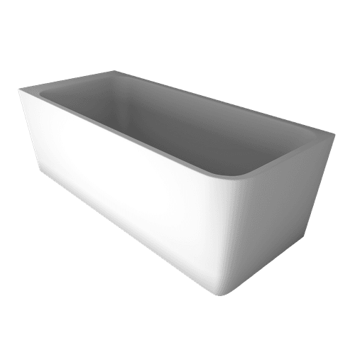 The Smith 1700mm Left Hand Corner Bath Matte White