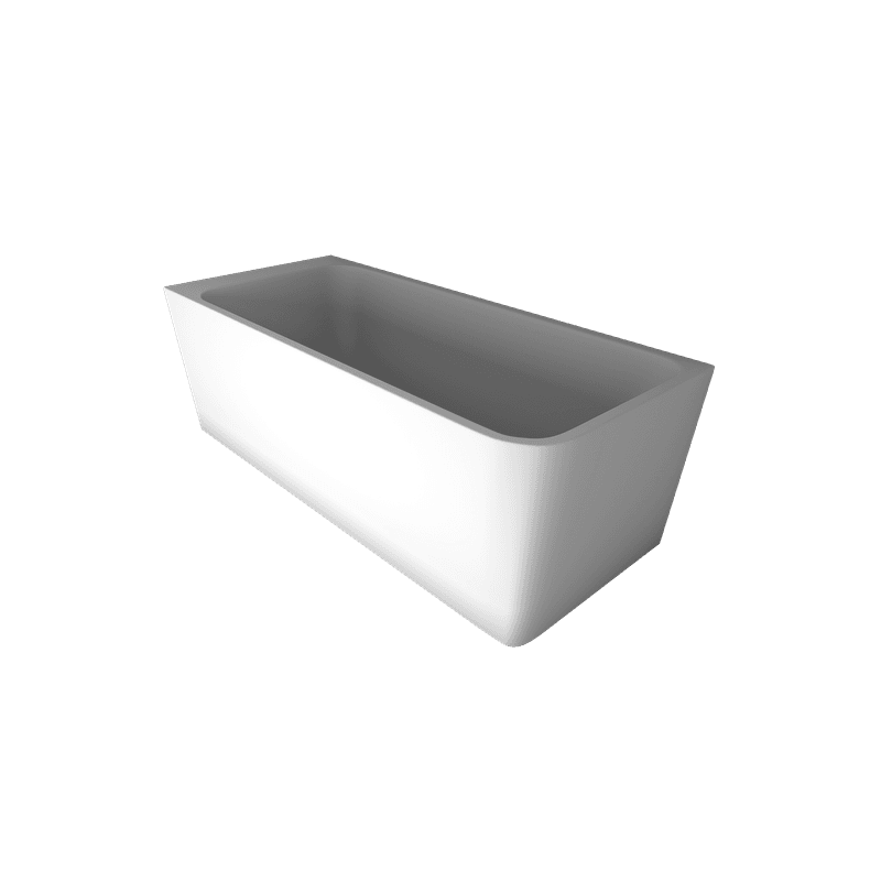 The Smith 1700mm Left Hand Corner Bath Matte White