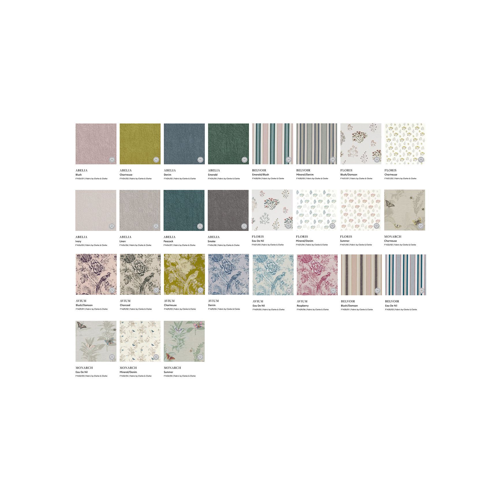 Clarke & Clarke Fabrics | Botanist