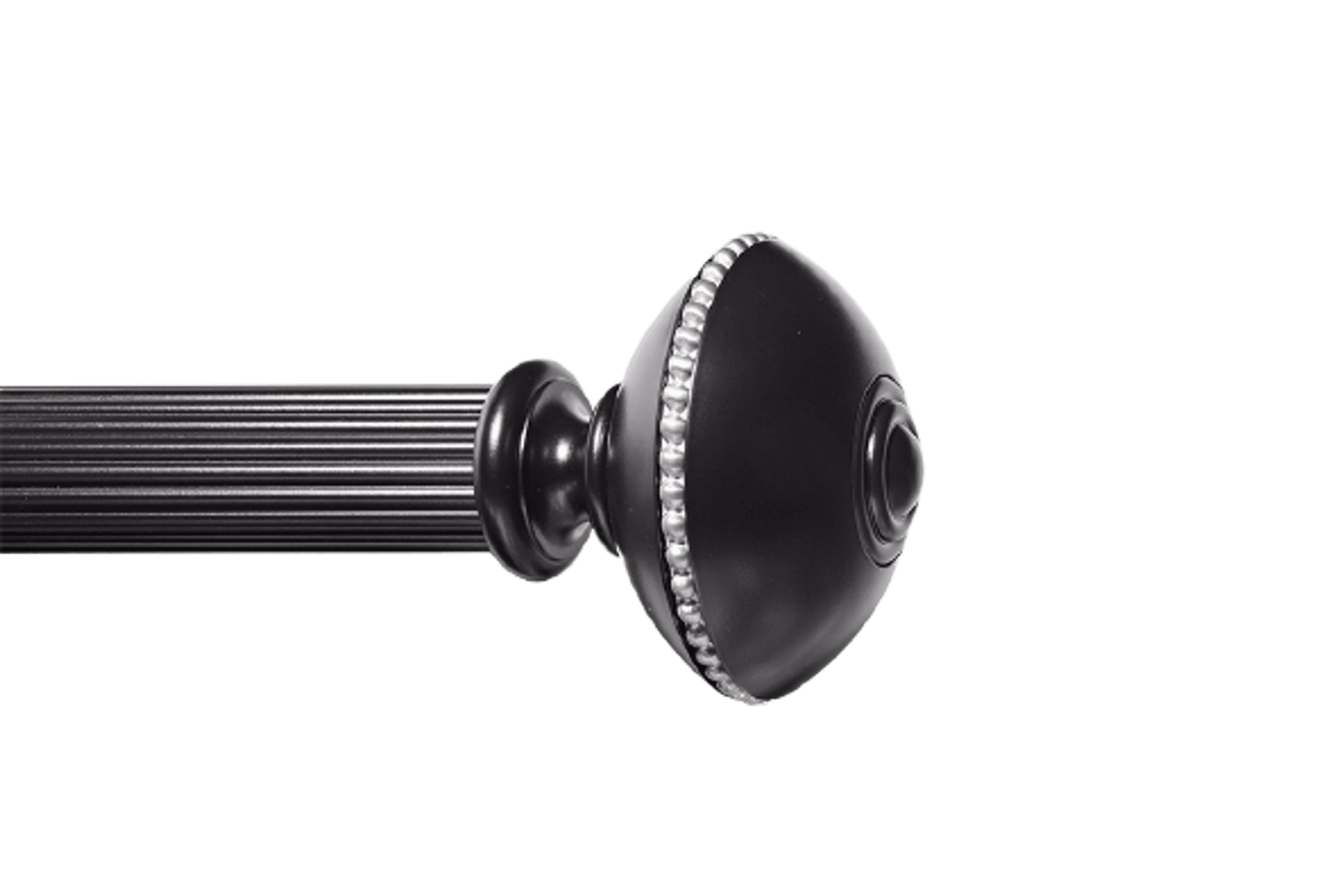 Lotus Finial 40mm Reeded Rod
