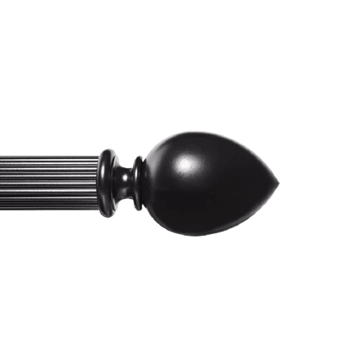 Magnolia Bud Finial 40mm Reeded Rod