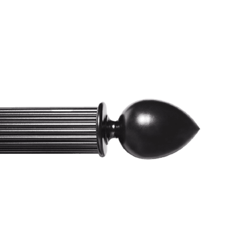 Rosebud Finial 40mm Reeded Rod