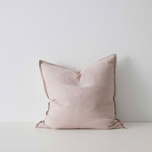 Weave Home European Linen Como Cushion - Blush | Three Sizes