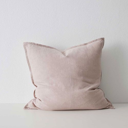 Weave Home European Linen Como Cushion - Blush | Three Sizes