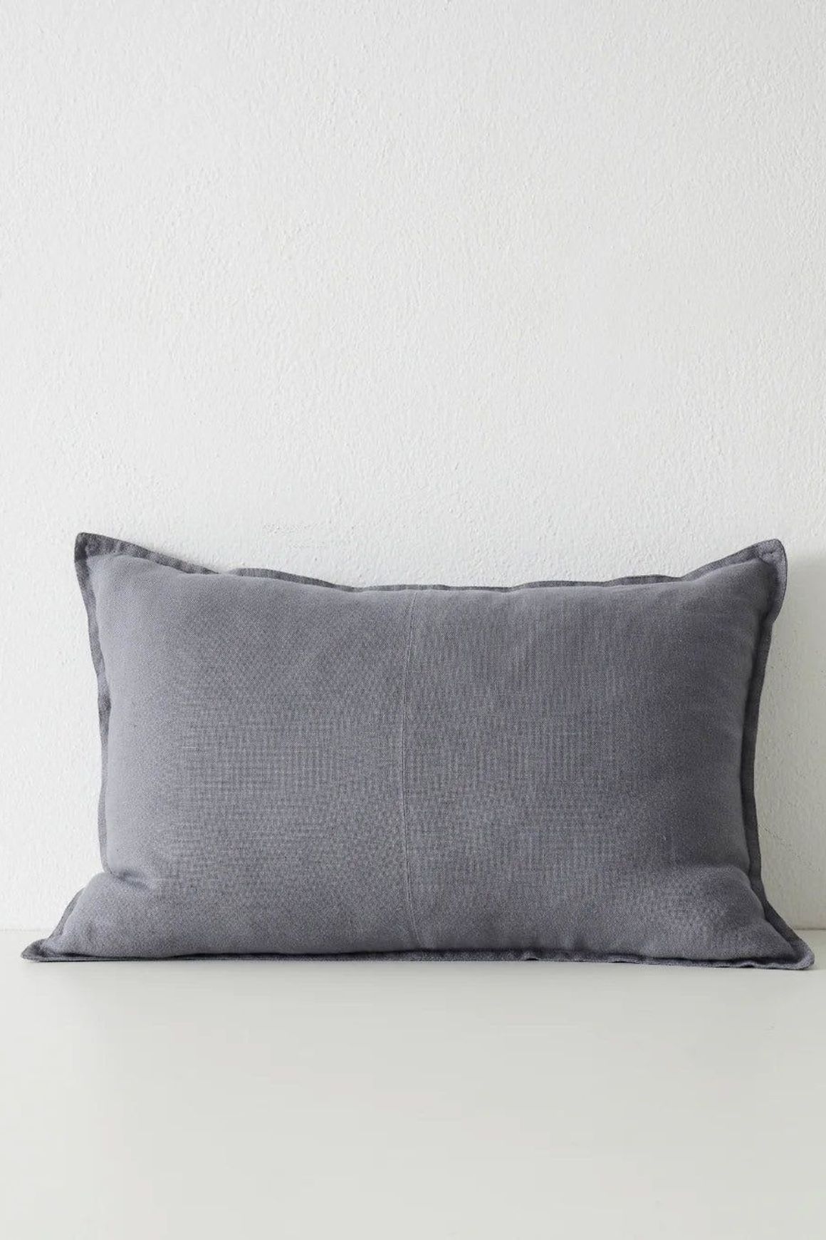 Weave Home European Linen Como Cushion - Smoke | Three Sizes