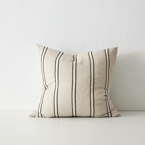 Weave Home Vinnie Striped Cushion - Natural | Square and Lumbar