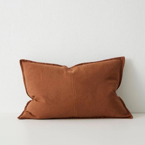 Weave Home European Linen Como Cushion - Tobacco | Three Sizes