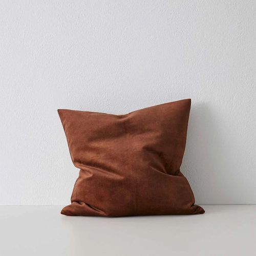 Weave Home Ava Velvet Cushion - Cinnamon | 50 x 50cm