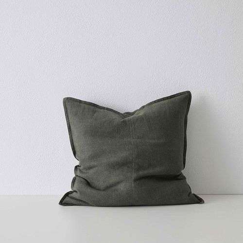 Weave Home European Linen Como Cushion - Khaki | Three Sizes