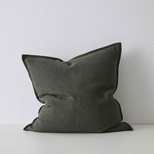 Weave Home European Linen Como Cushion - Khaki | Three Sizes