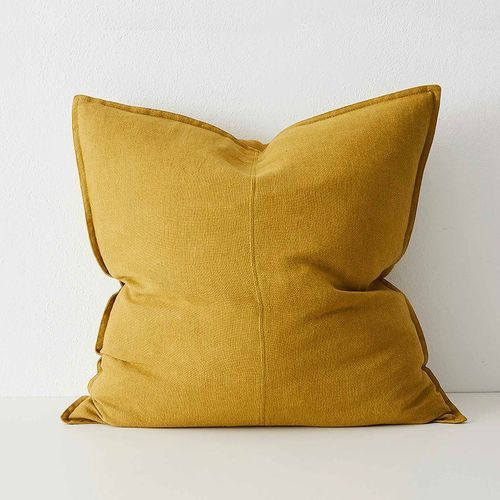 Weave Home European Linen Como Cushion - Moss | Three Sizes