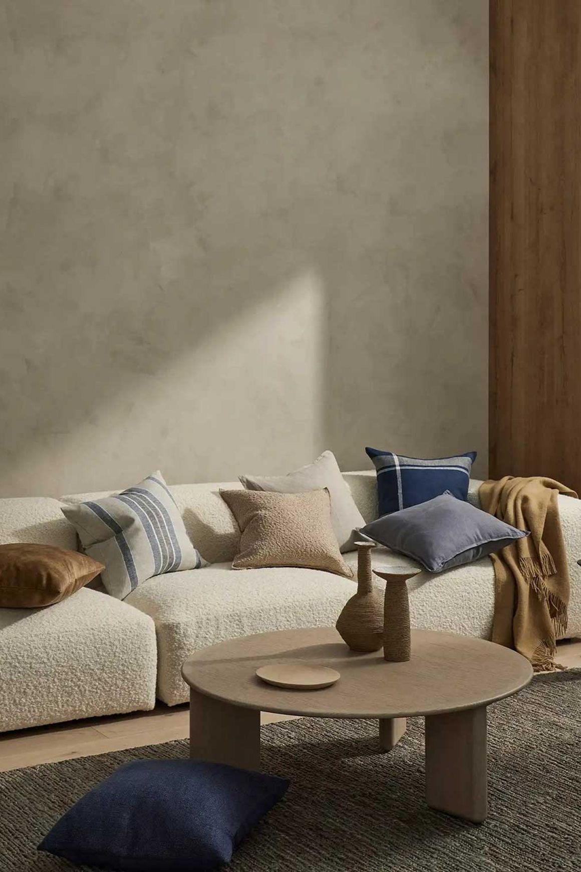 Weave Home European Linen Como Cushion - Smoke | Three Sizes