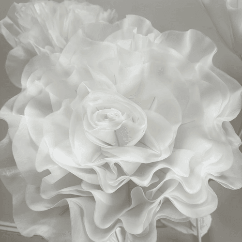 Giant White Rose on Stand Set