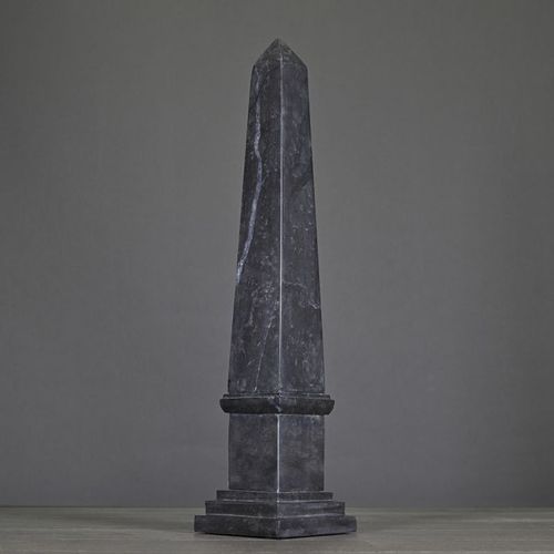Grey-Black Marble Obelisk