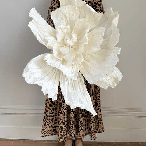 White Giant Paper Flower