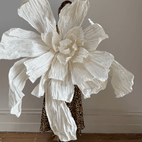 White Giant Paper Flower