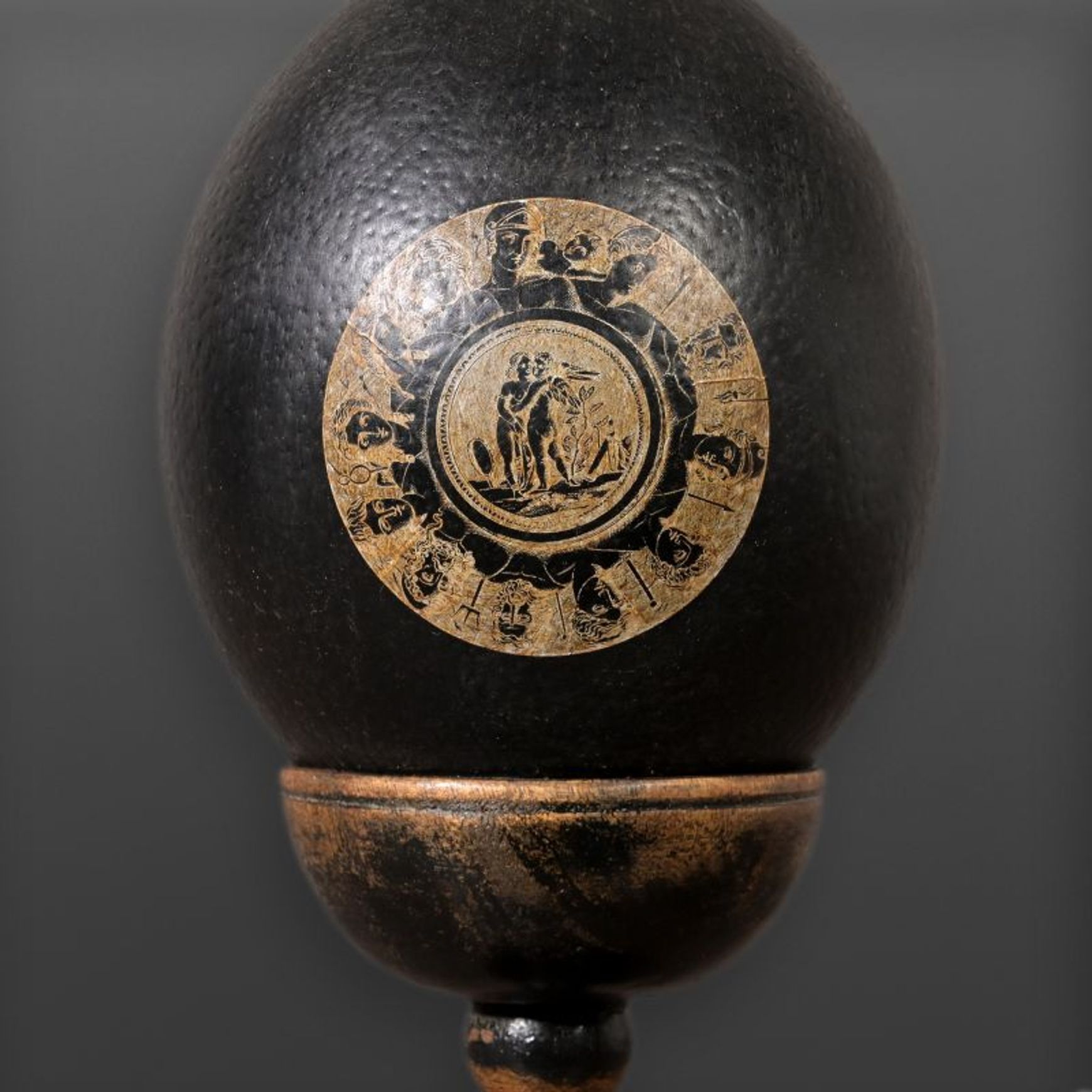 Black Ostrich Egg