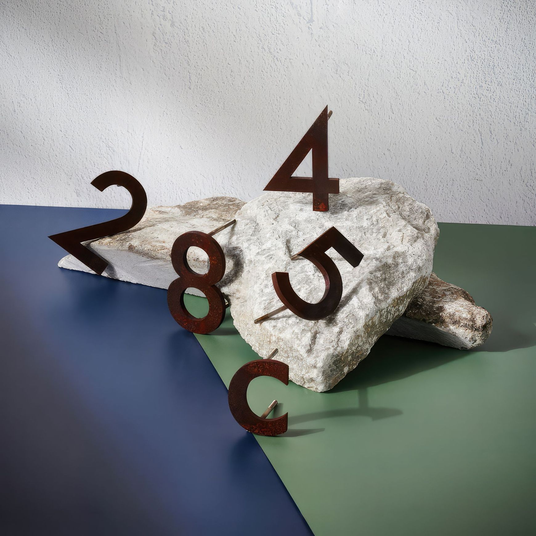 Corten Steel Numbers & Letters