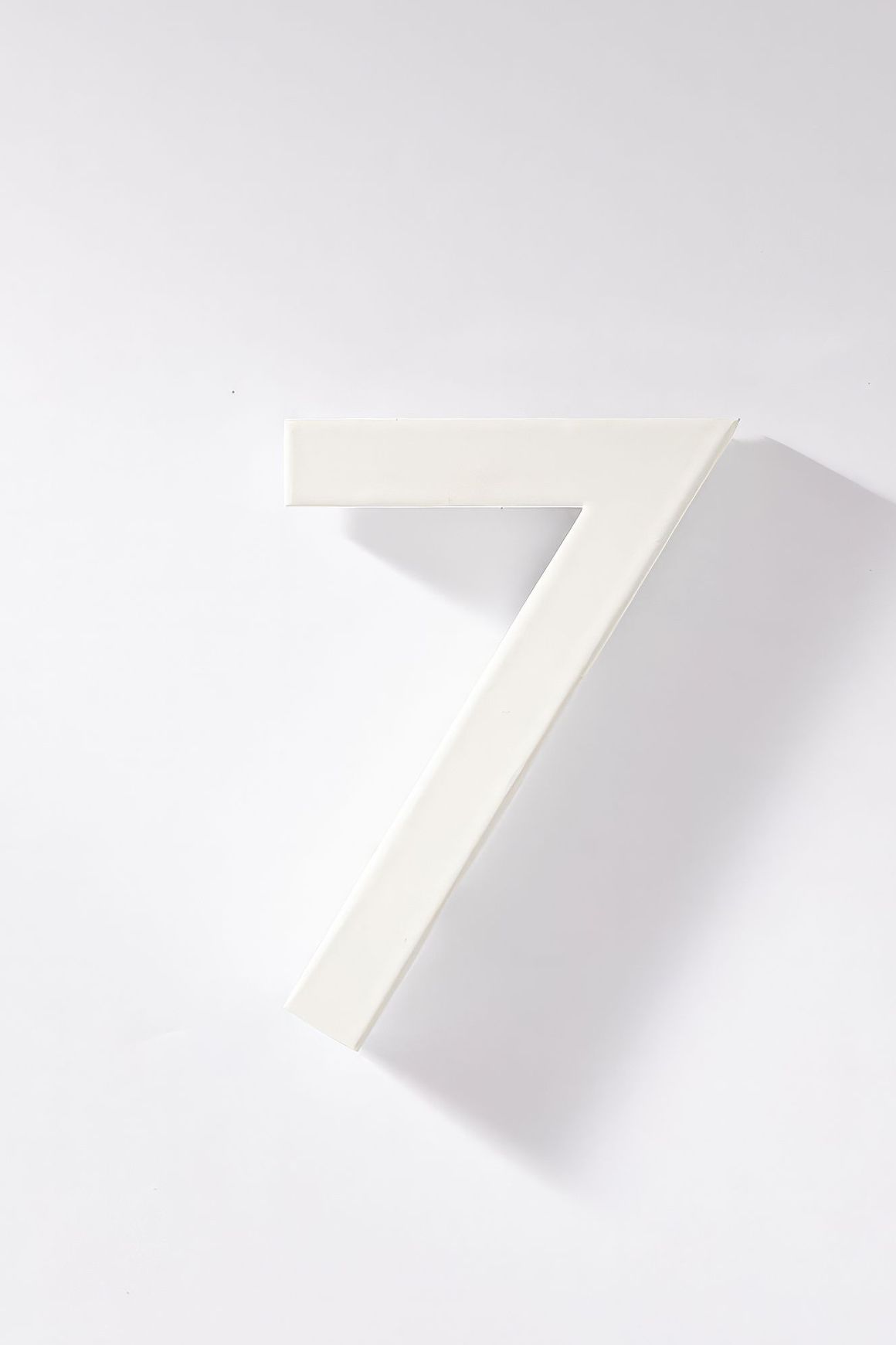 White Stainless Steel Numbers & Letters