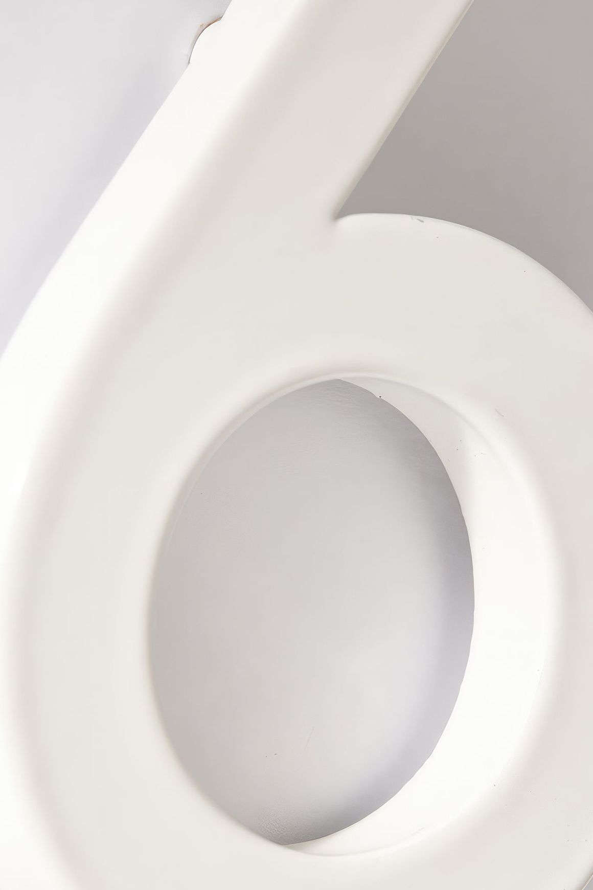 White Stainless Steel Numbers & Letters