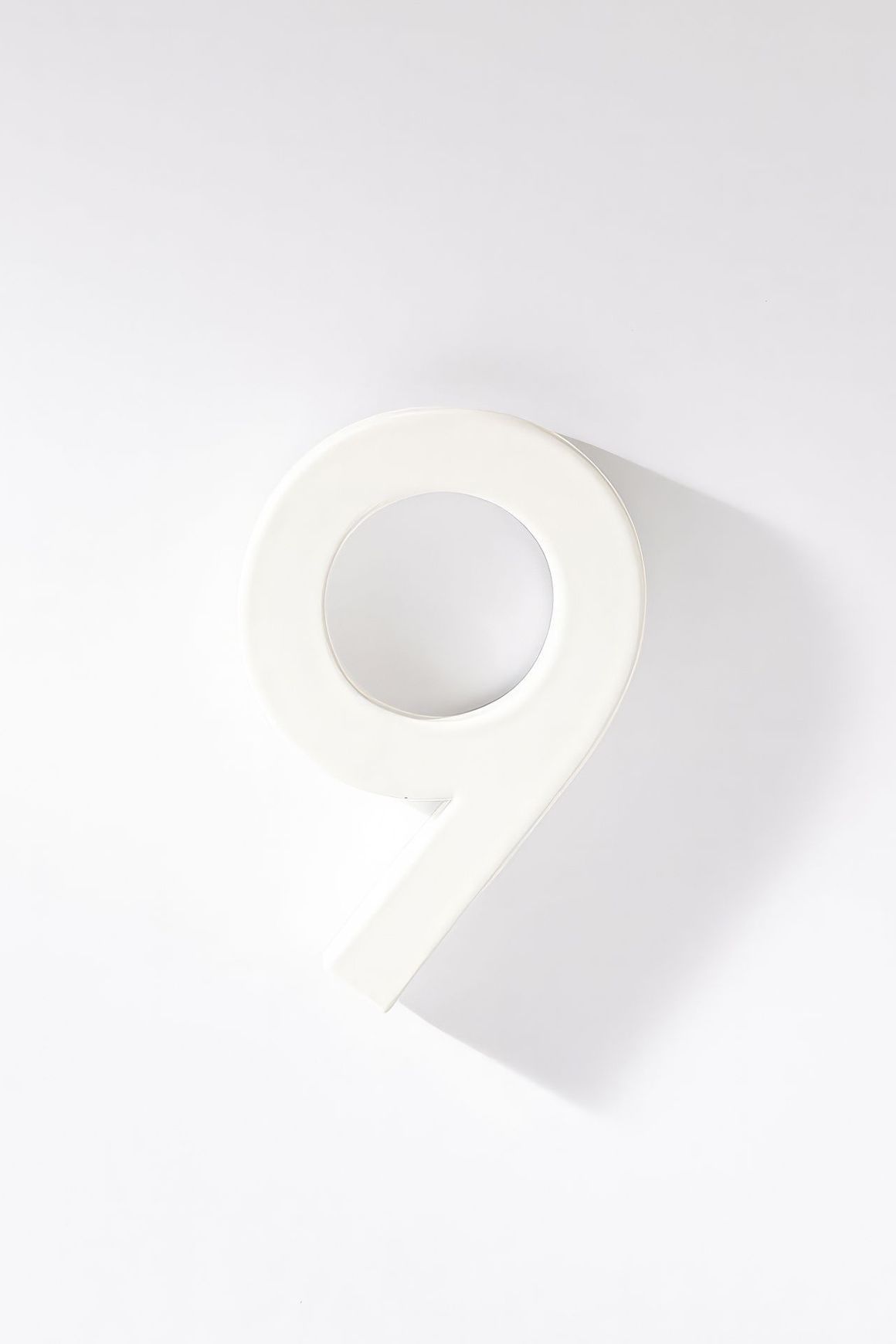 White Stainless Steel Numbers & Letters