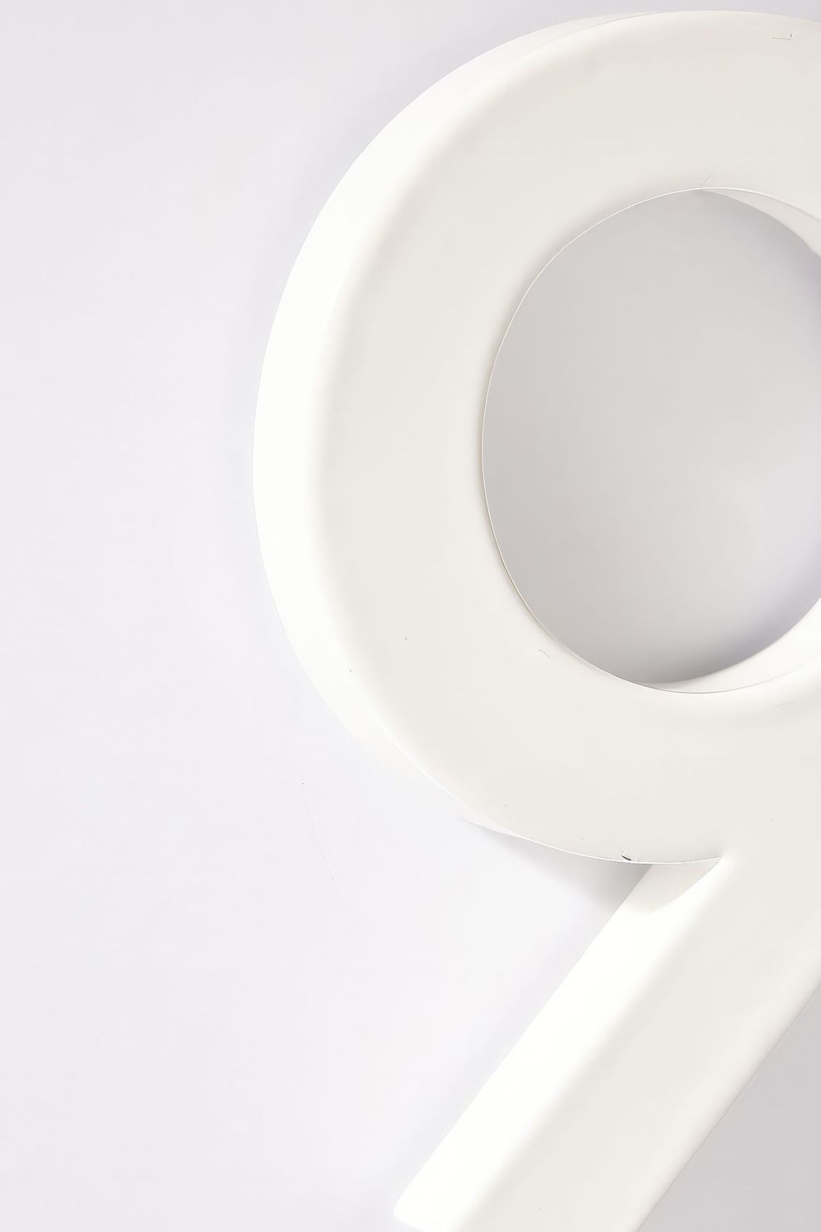 White Stainless Steel Numbers & Letters