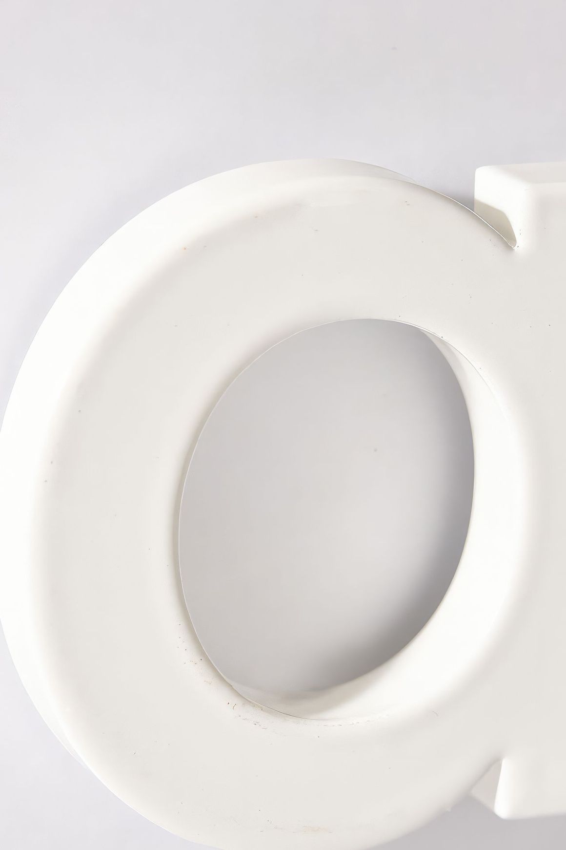 White Stainless Steel Numbers & Letters