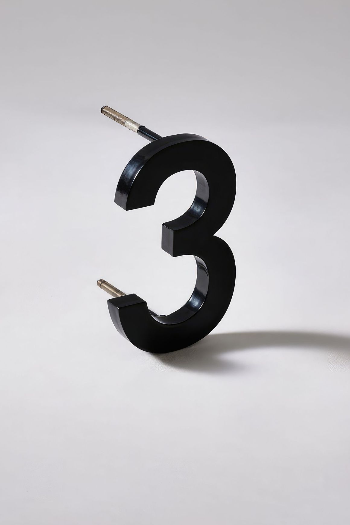 Black Stainless Steel Numbers & Letters