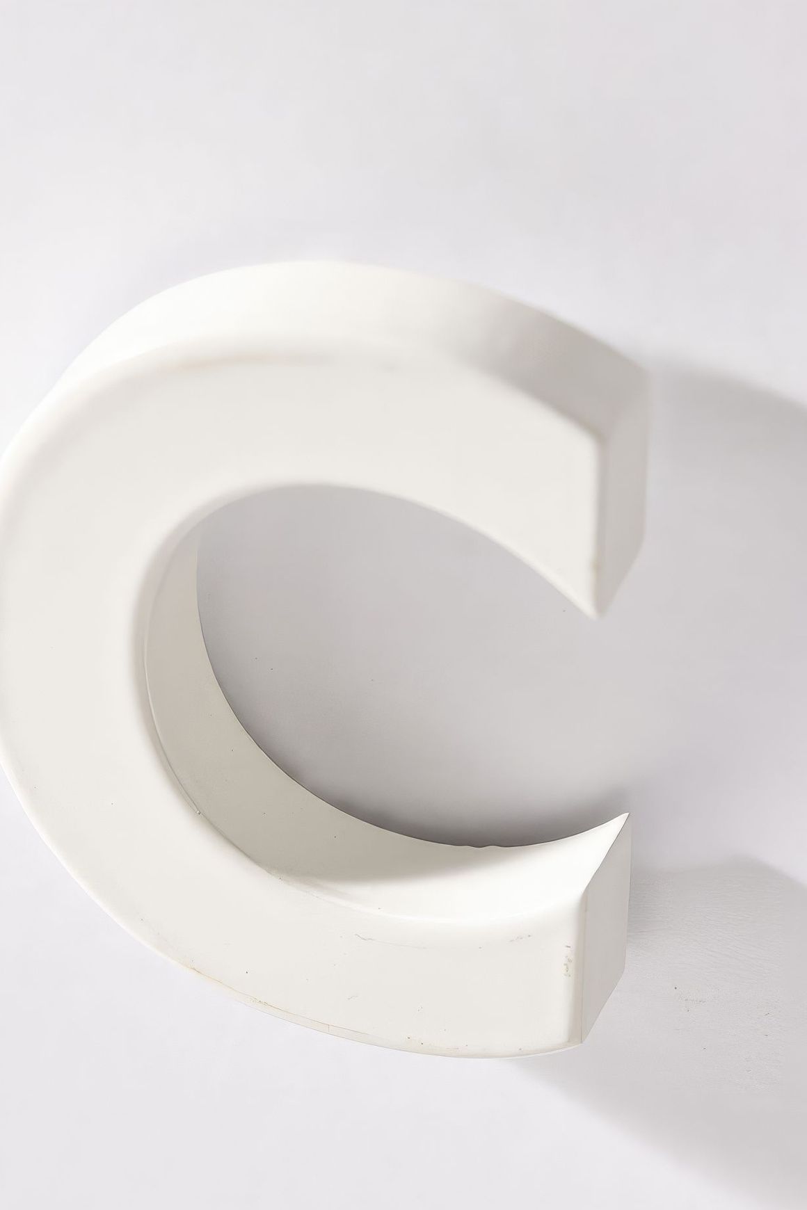 White Stainless Steel Numbers & Letters