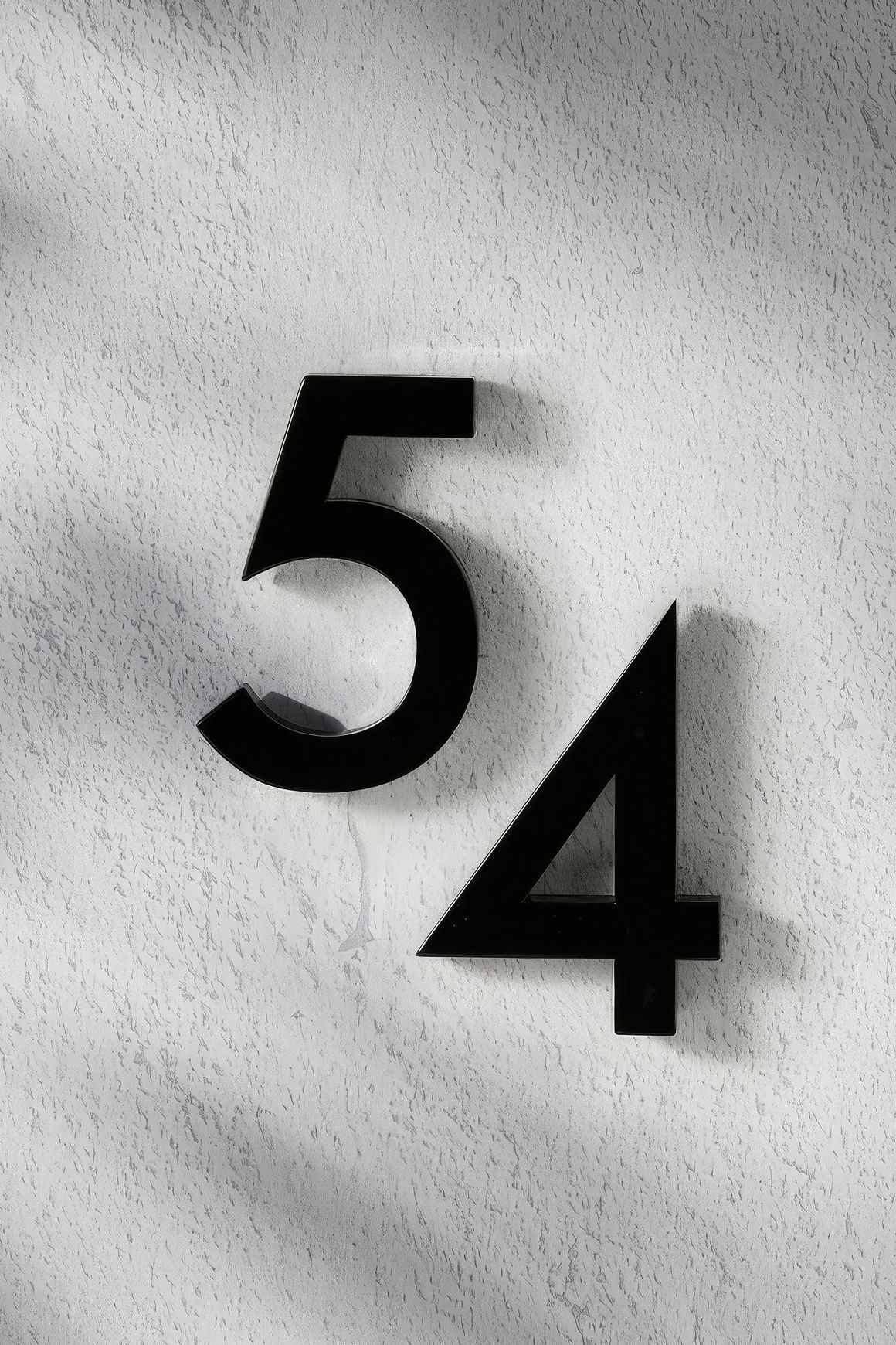 Black Stainless Steel Numbers & Letters