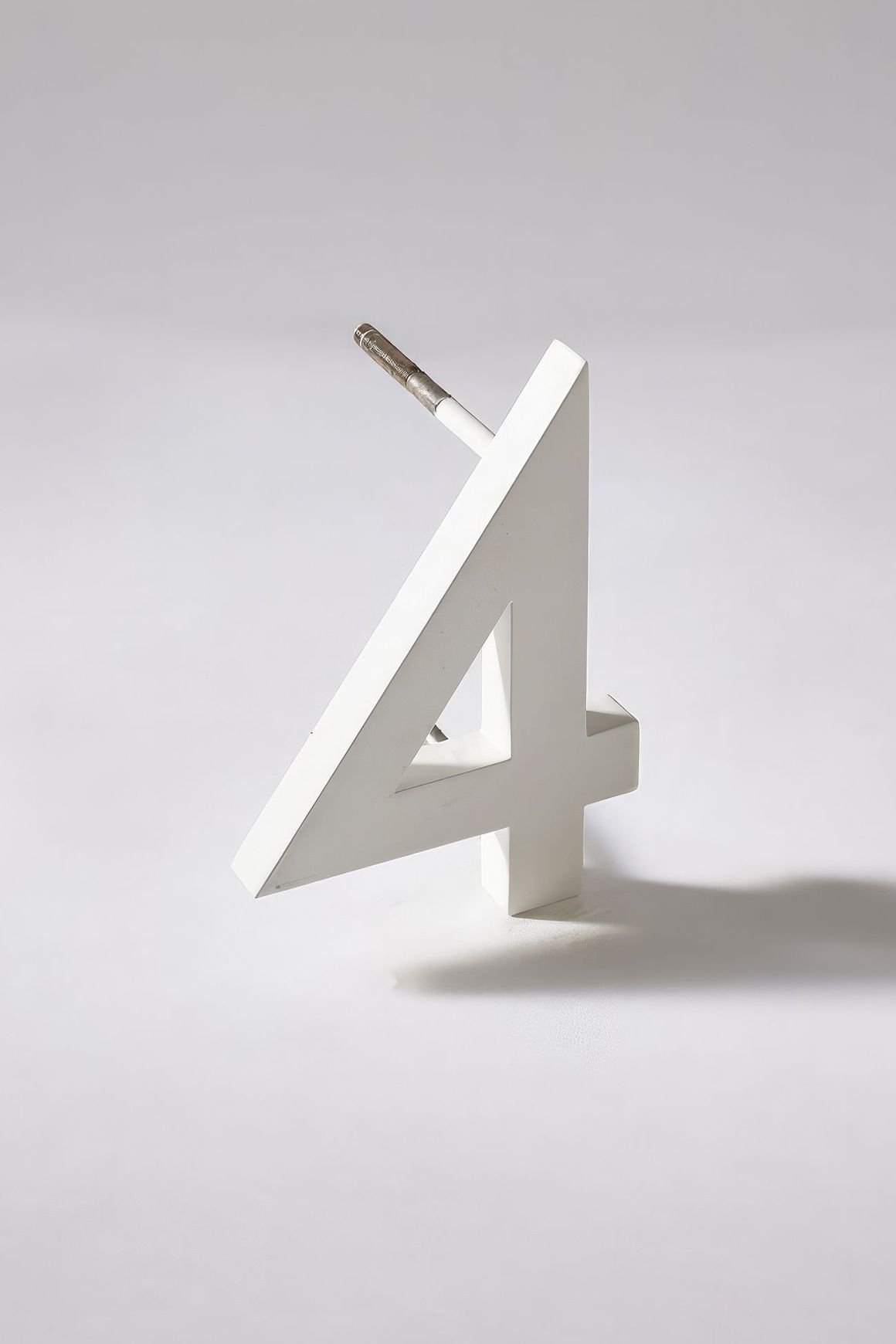 White Stainless Steel Numbers & Letters