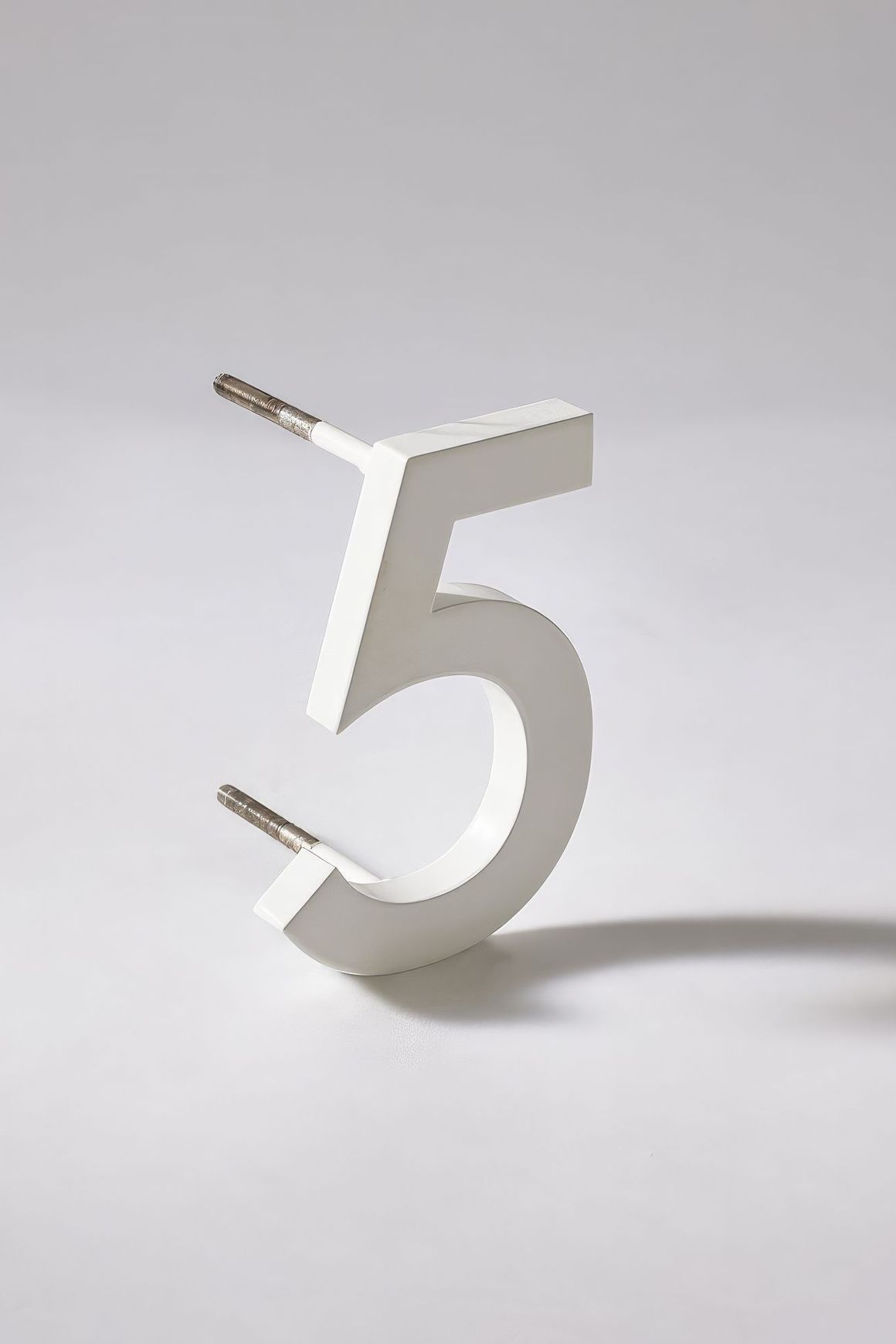 White Stainless Steel Numbers & Letters