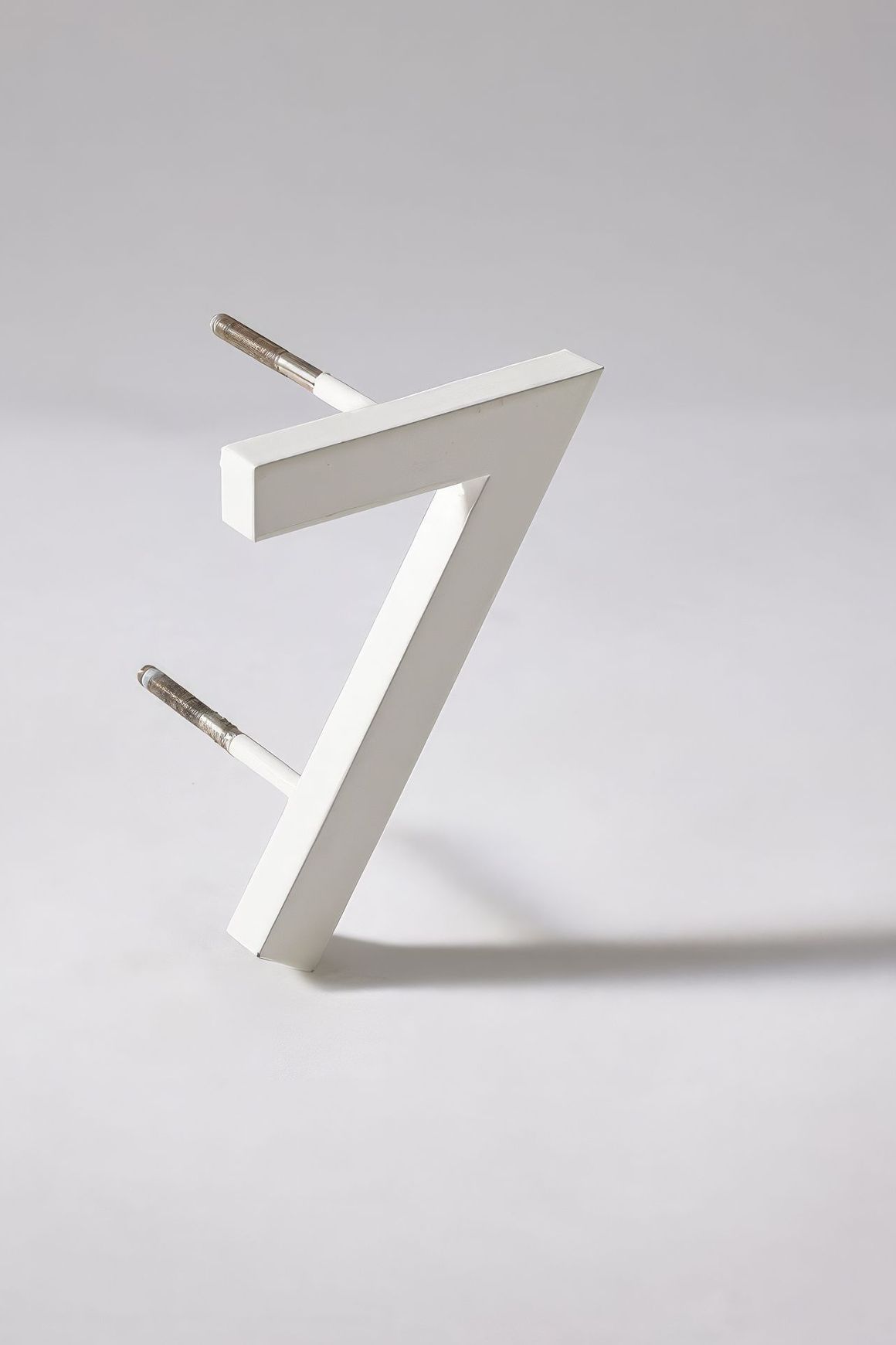 White Stainless Steel Numbers & Letters