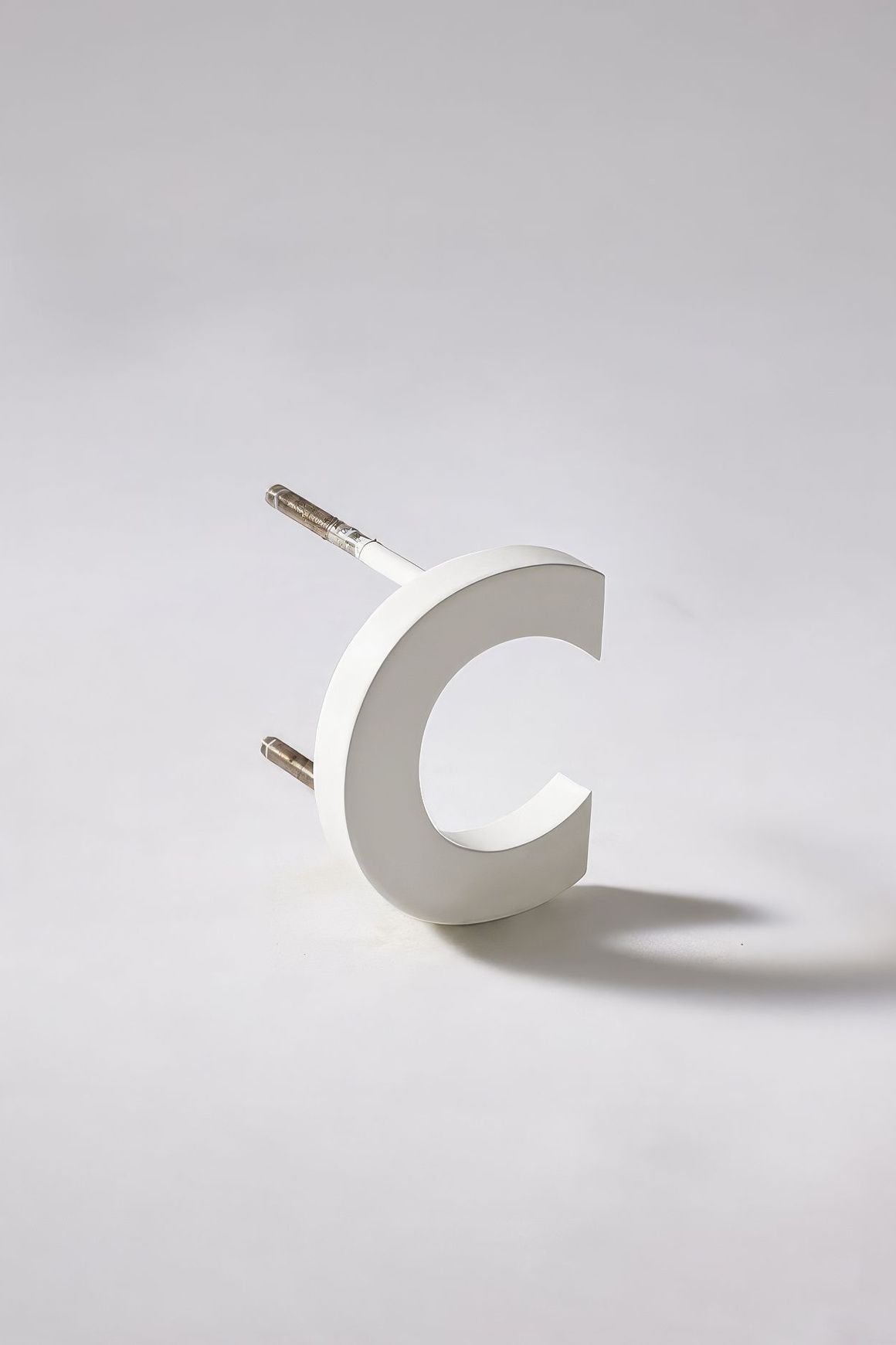 White Stainless Steel Numbers & Letters