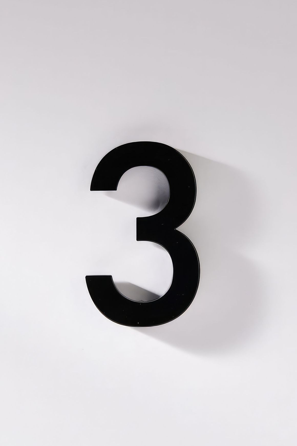 Black Stainless Steel Numbers & Letters