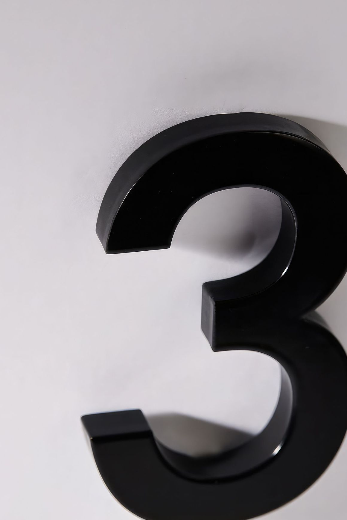 Black Stainless Steel Numbers & Letters