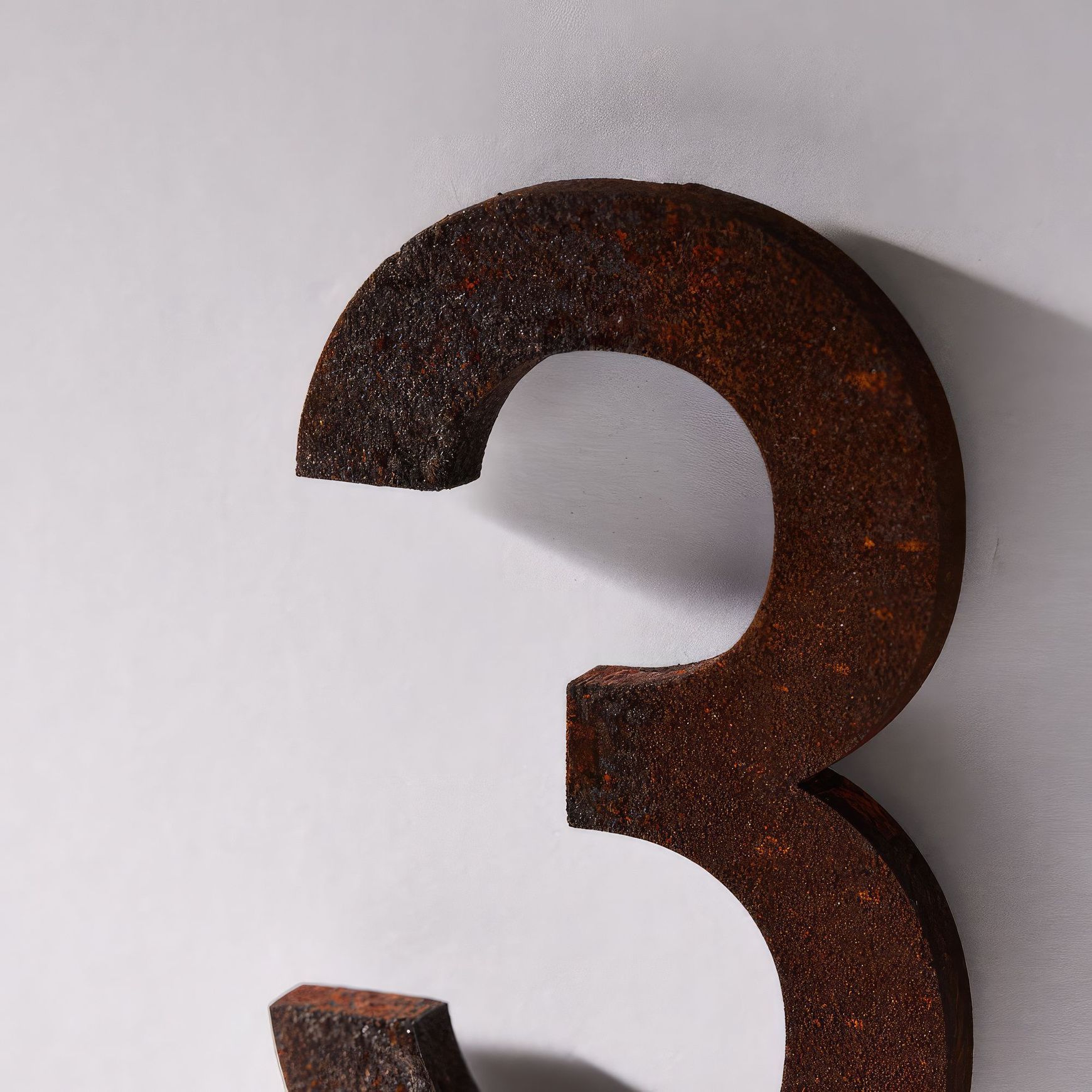 Corten Steel Numbers & Letters