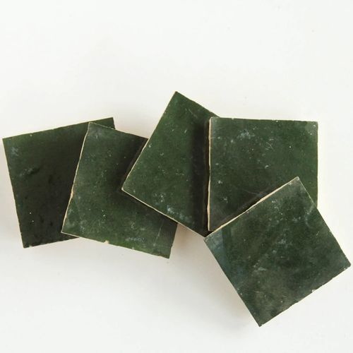 Moroccan Zellige 10x10cm Dark Green